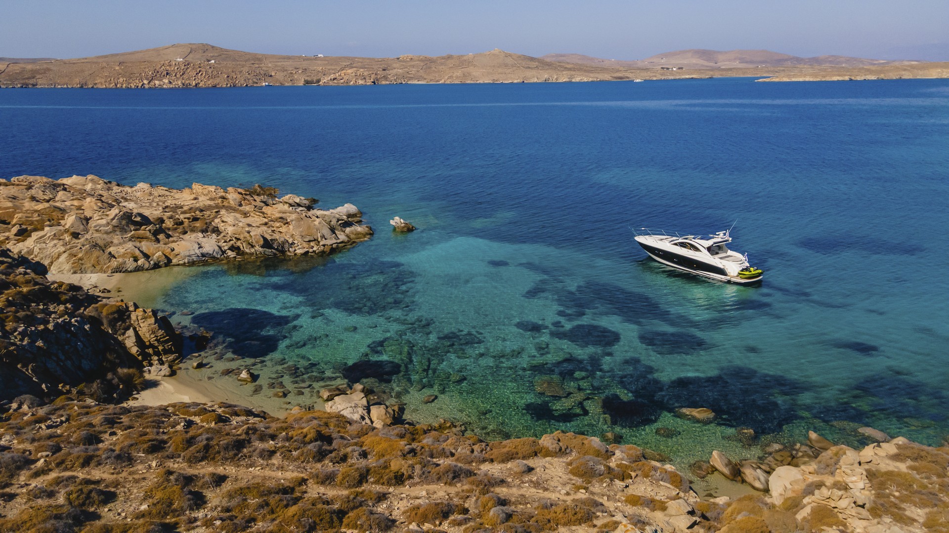 Mykonos Private Boat Charter - Sunseeker 50ft
