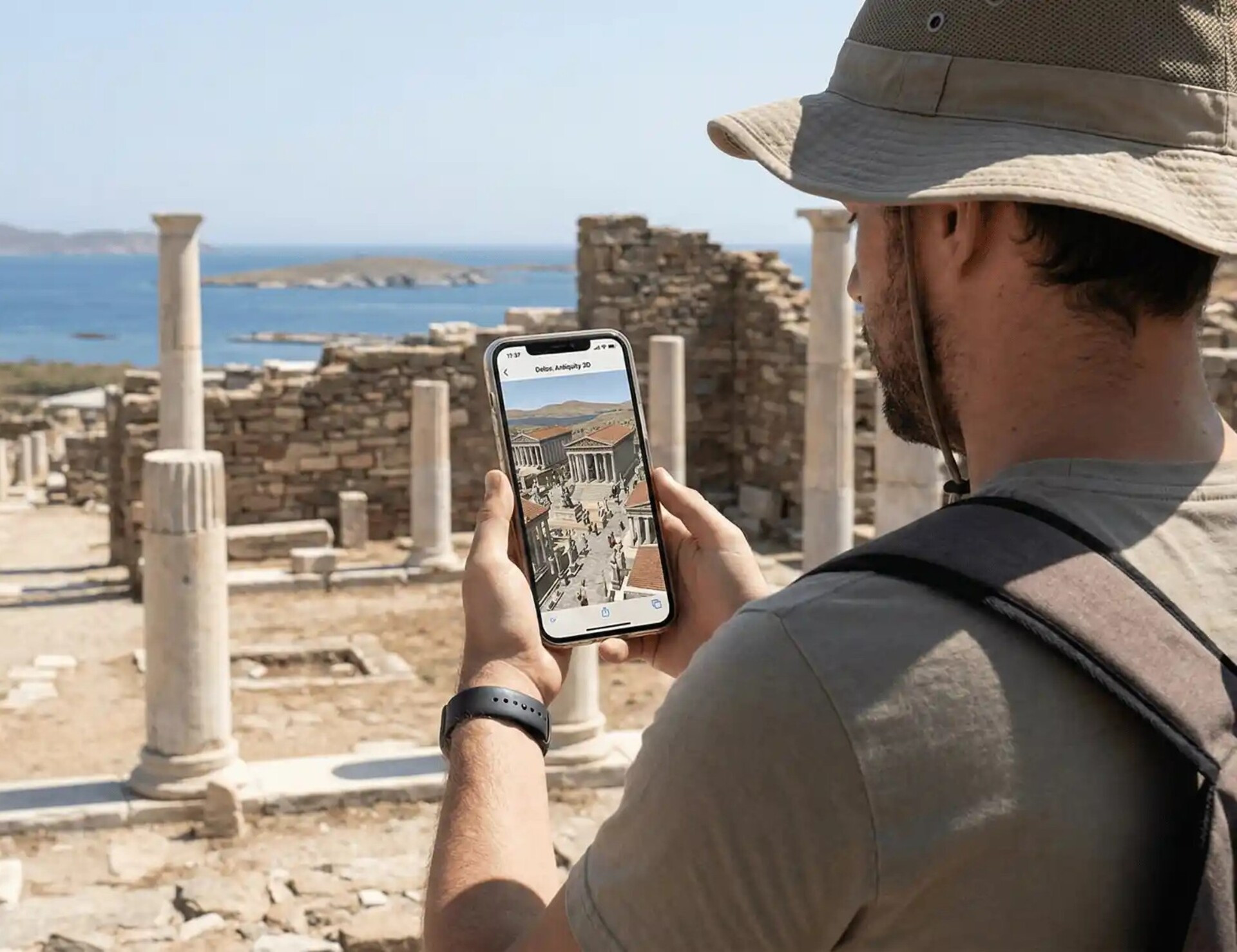 Sunset Sail to Rhenia & Self-Guided Virtual Tour of Delos - Shared Tour