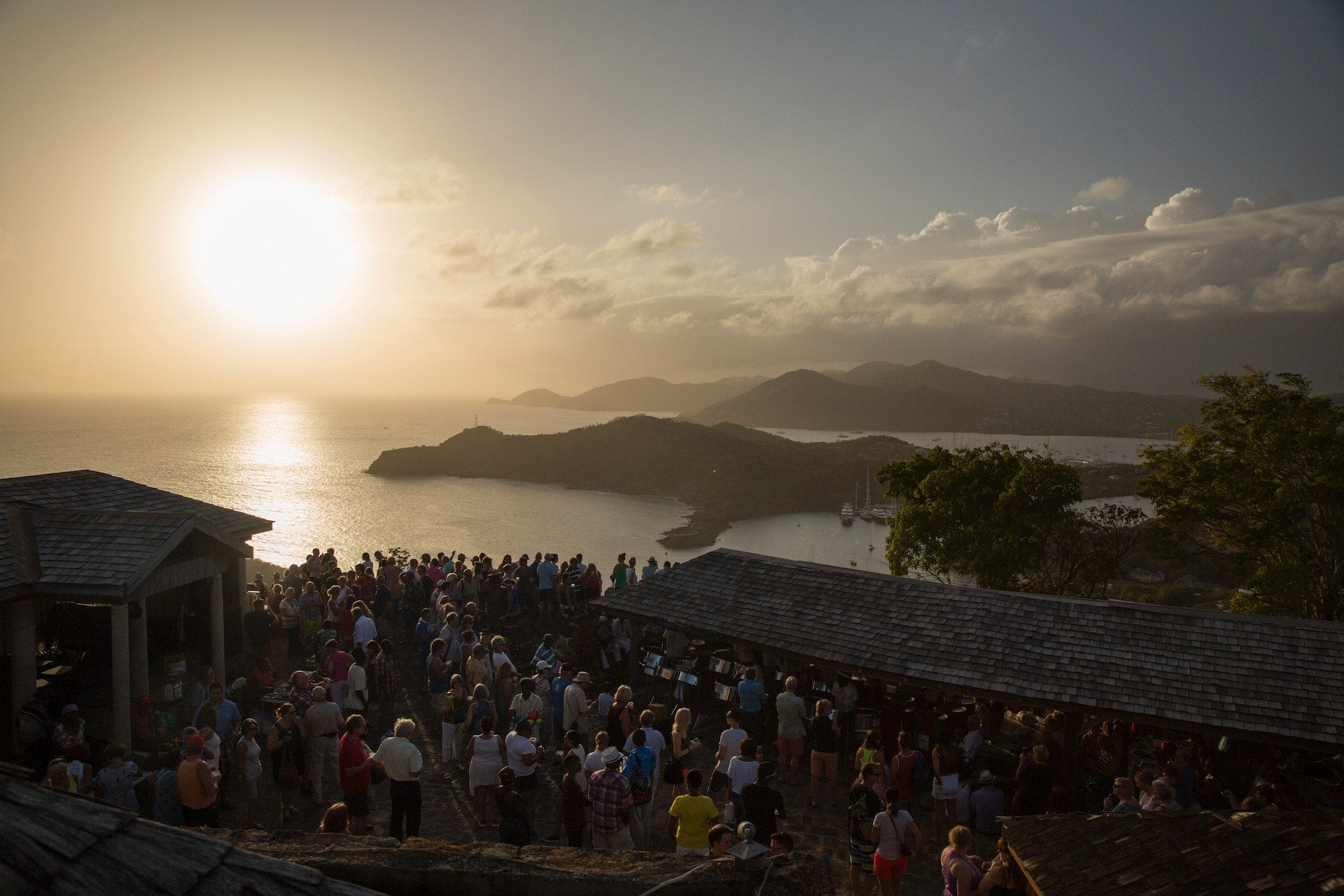 Sunset Party at Shirley Heights