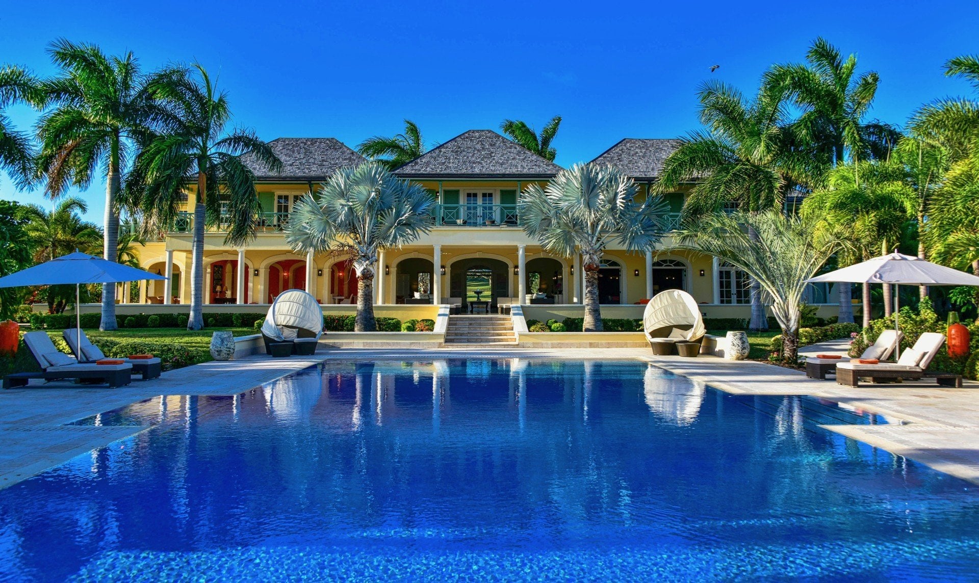 Morning Glory Jumby Bay villa Morning Glory Jumby Bay Antigua Isle Blue