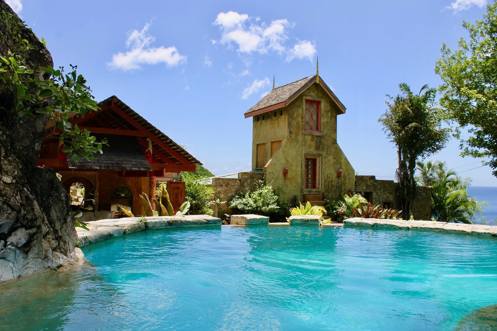 Beausejour villa Beausejour St Lucia Isle Blue